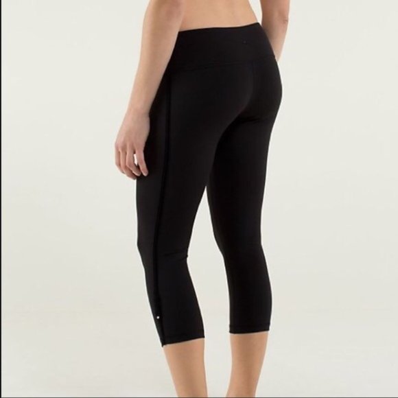 Lululemon Wunder Under Crop Velvet Bow 